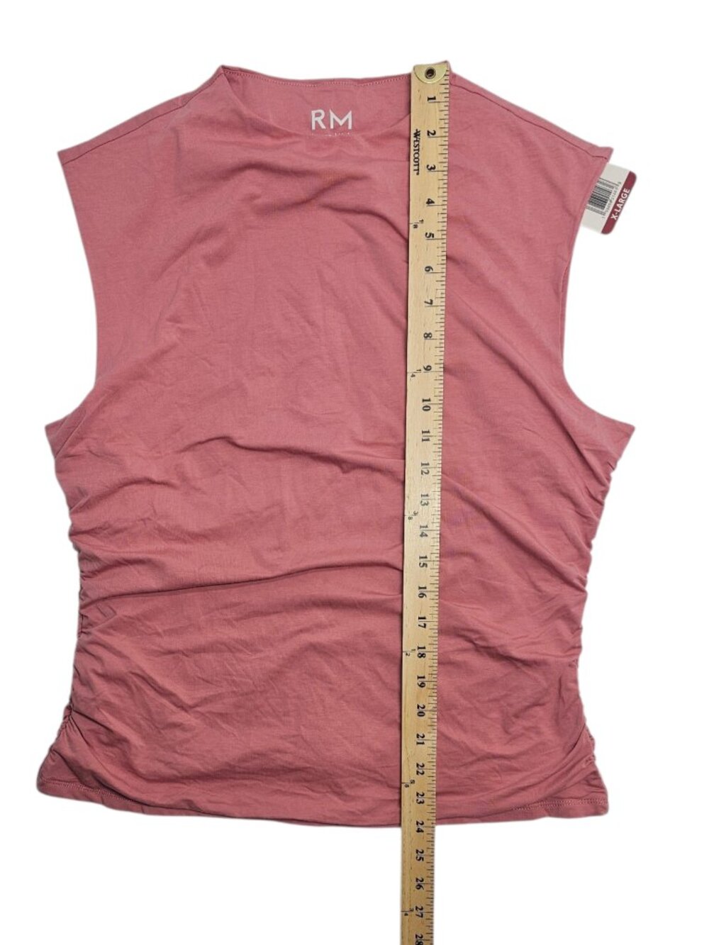 RM Rebecca Minkoff Women's Mock Neck Tank Top Size XL Pink - Picture 5 of 6